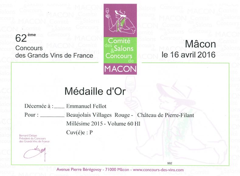 Concours des grands vins de France